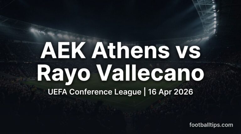 AEK Athens vs Rayo Vallecano Prediction, Betting Tips & Preview | UECL Quarter-Final 2nd Leg