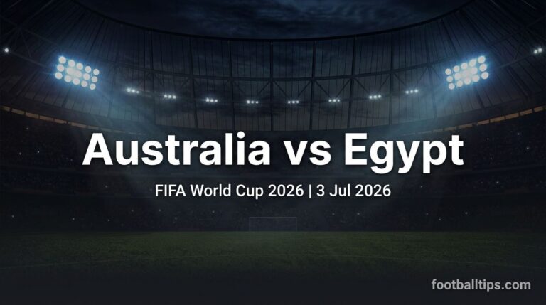 Australia vs Egypt Prediction, Odds & Betting Tips – World Cup 2026