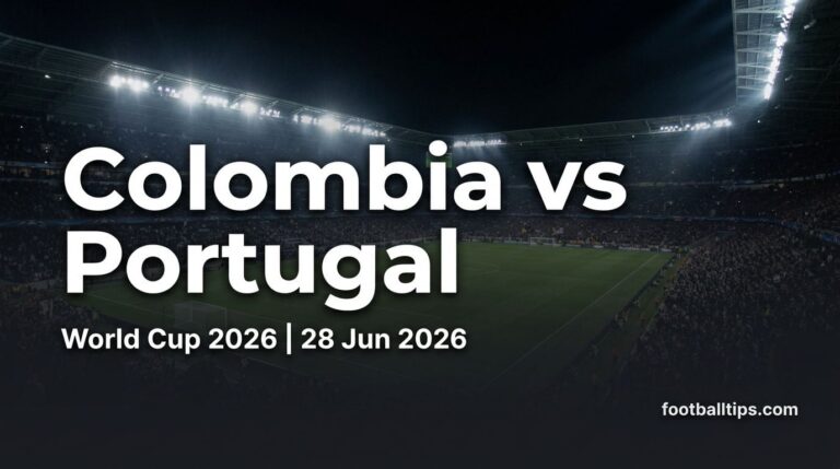 Colombia vs Portugal Prediction, Odds & Betting Tips – World Cup 2026 Group Stage