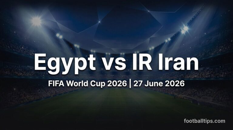 Egypt vs IR Iran Prediction, Preview & Betting Tips | 27 June 2026