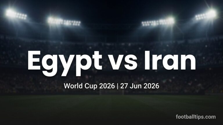 Egypt vs Iran Prediction, Odds & Preview – World Cup 2026