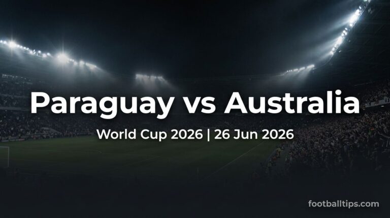 Paraguay vs Australia Prediction, Odds & Preview – World Cup 2026