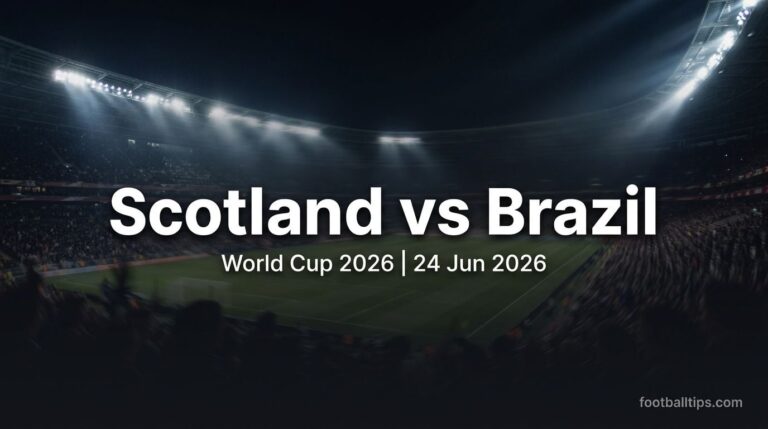 Scotland vs Brazil Prediction, Preview & Betting Tips | 24 June 2026