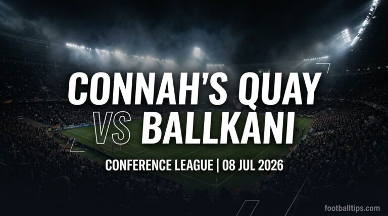Connah’s Quay vs Ballkani Prediction, Betting Tips & Odds – 08/07/2026