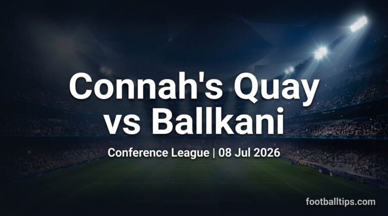 Connah’s Quay vs Ballkani Prediction & Tips | Conference League