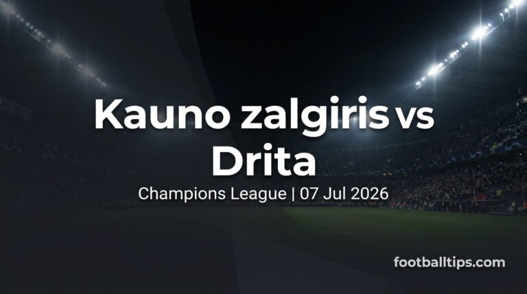Kauno zalgiris vs Drita Preview, Predictions & Betting Tips | FootballTips