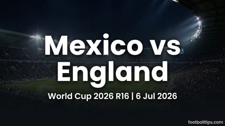 Mexico vs England Prediction, Betting Tips & Odds | World Cup 2026 Round of 16