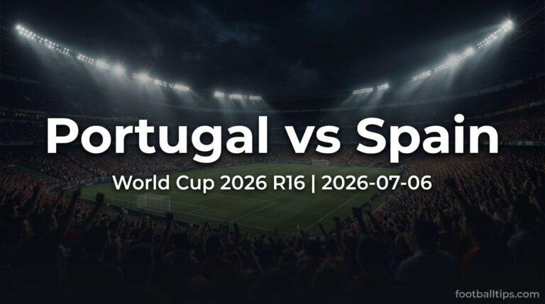 Portugal vs Spain Prediction, Odds & Betting Tips – World Cup 2026 Round of 16