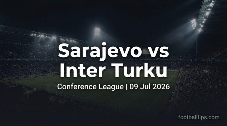 Sarajevo vs Inter Turku Prediction, Betting Tips & Odds – 09/07/2026