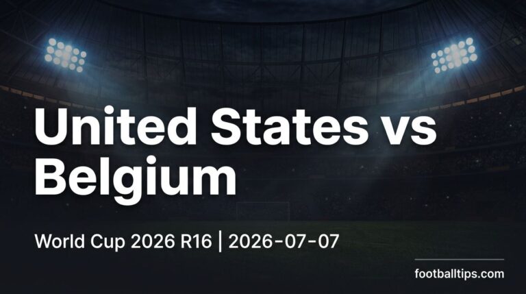 United States vs Belgium Prediction, Odds & Betting Tips – World Cup 2026 Round of 16