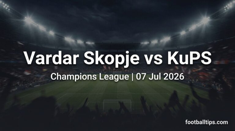 Vardar Skopje vs KuPS Prediction, Betting Tips & Preview | Champions League