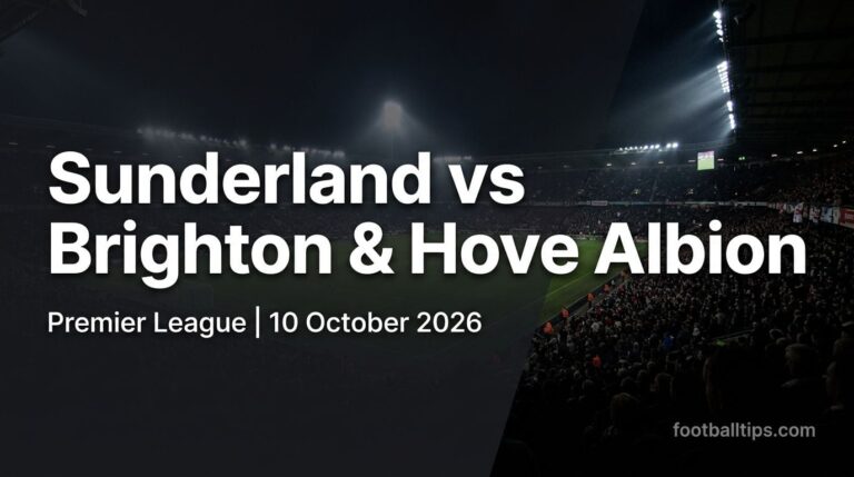 Sunderland vs Brighton & Hove Albion Prediction, Betting Tips & Odds